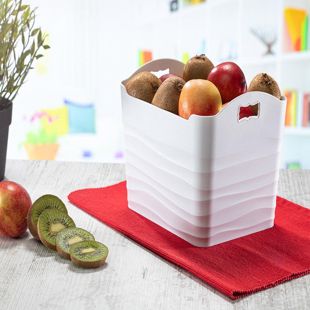 Large Plastic Basket Wavy Design 6 L