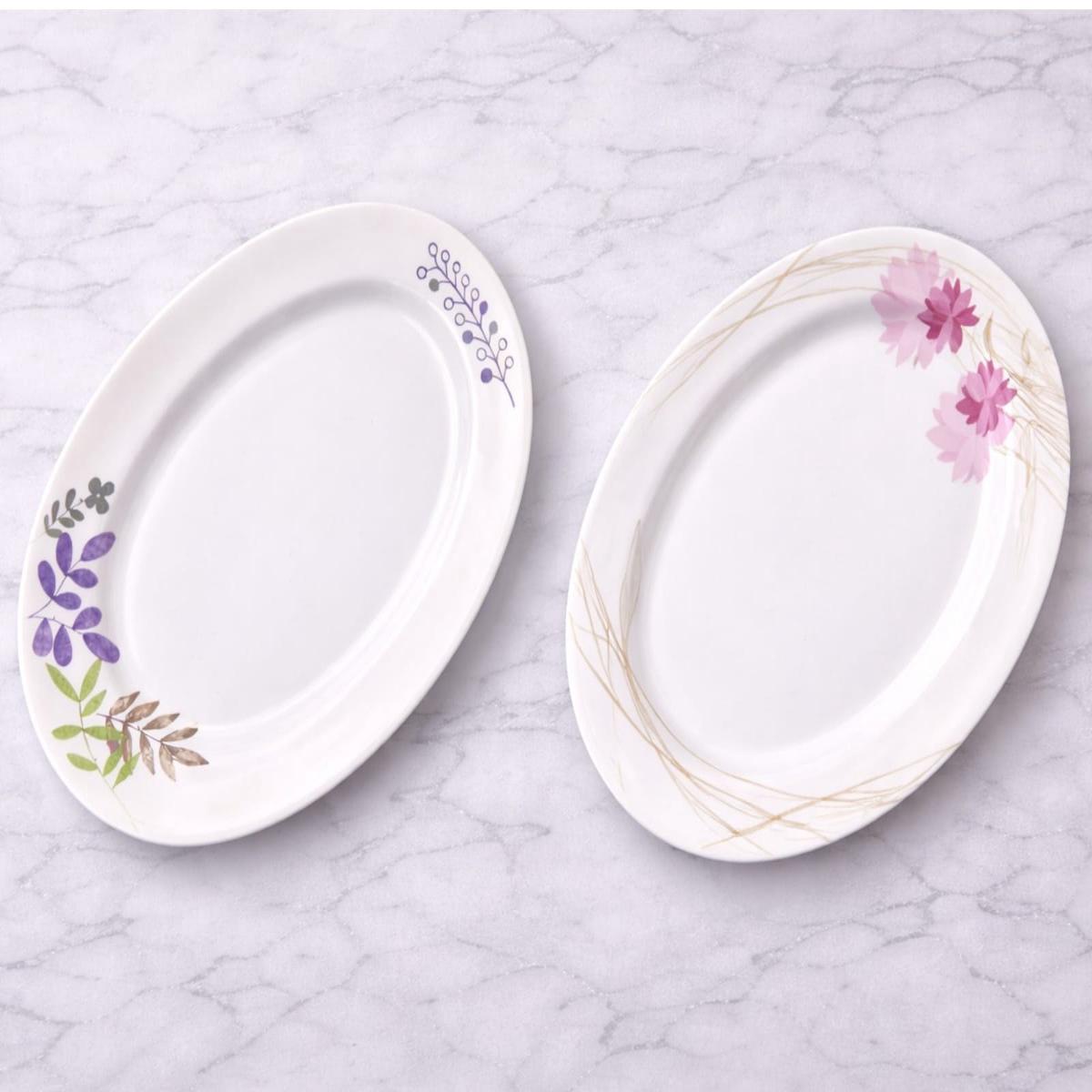 Melamine Oval Serving Plate; 12"