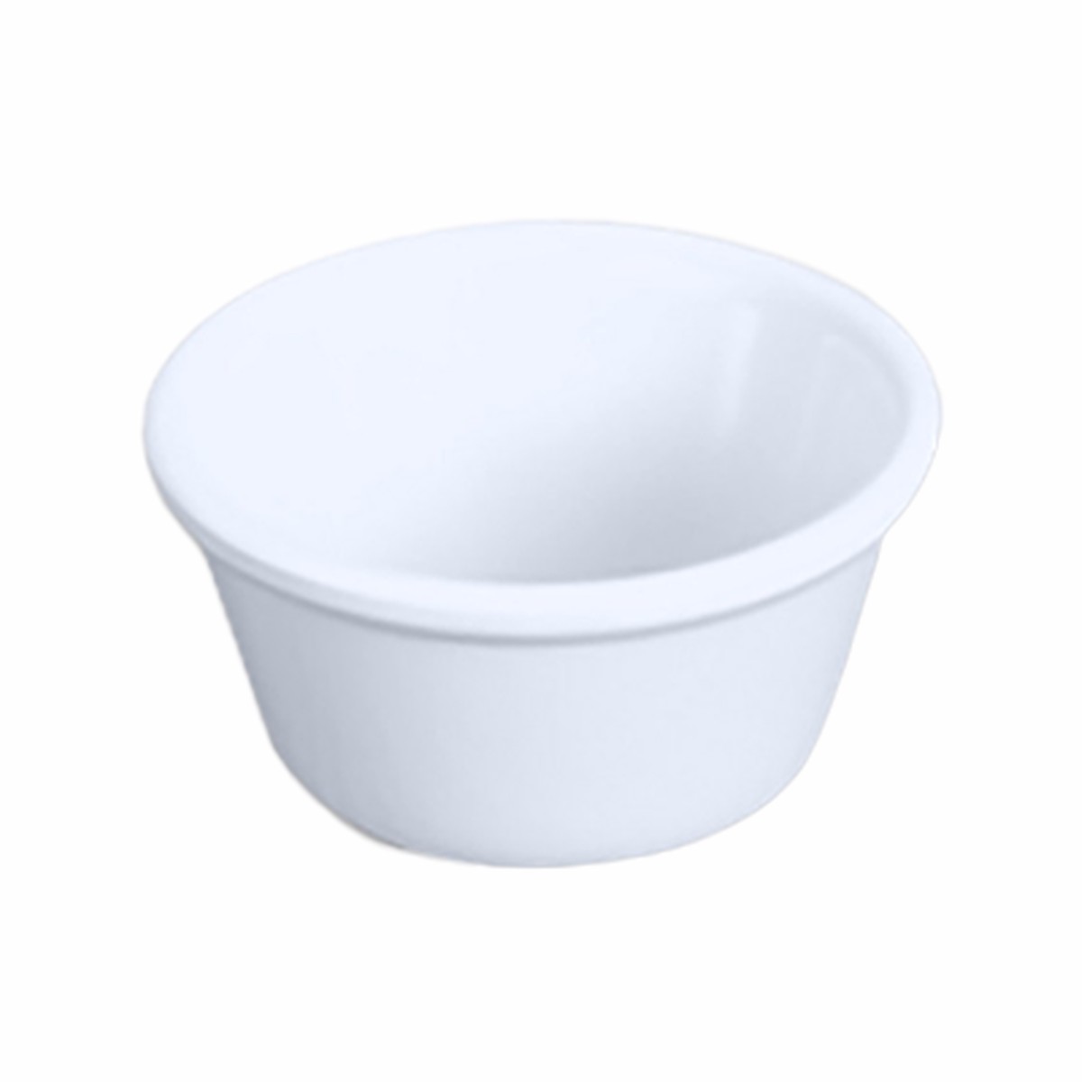 Thunder Group ML538W White 4 oz. Smooth Melamine Ramekin